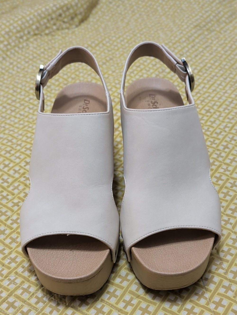 Dr. Scholl's Blush Open-Toe Slingback Clogs